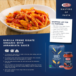 Barilla Penne Rigate Bio 500g, Pack Of 8 Barilla Penne Rigate Bio 500g, Pack Of 8