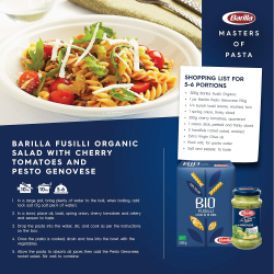 Barilla Fusilli Bio Unified 500g, Pack Of 8