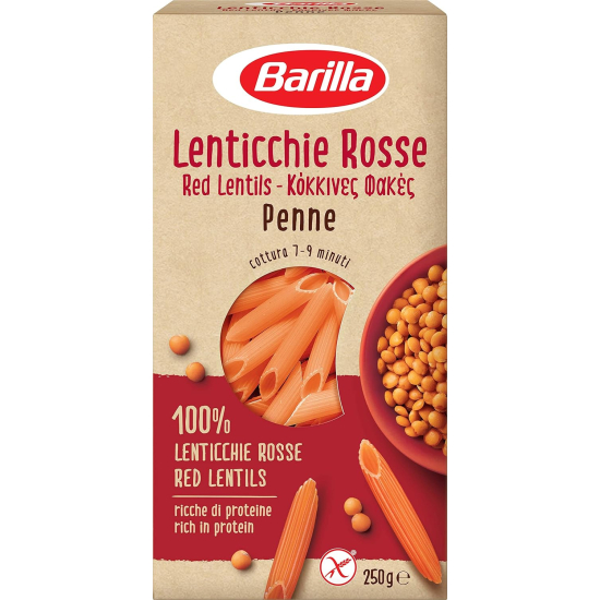 Barilla Pasta Penne Rigate Red Lentil Gluten Free 250g