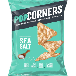 Popcorners Sea Salt Corn Snack, Never Fried, Non GMO 7 Oz (198g)