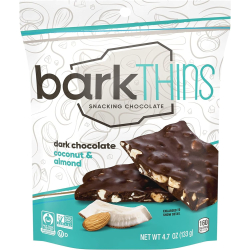 Hersheys Barkthins Snacking Dark Chocolate Coconut With Almond, 133g, Pack Of 6 Hersheys Barkthins Snacking Dark Chocolate Coconut With Almond, 133g, Pack Of 6