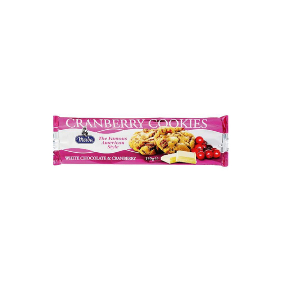 Merba White Chocolate Cranberry Cookies 150g