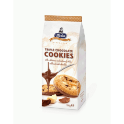 Merba Patisserie Triple Chocolate Cookies 200g, Pack Of 6