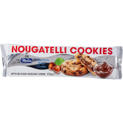 Merba Nougatelli Cookies 175g, Pack Of 6