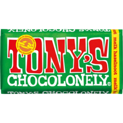 Tony's Chocolonely Milk Hazelnut 180g Tony's Chocolonely Milk Hazelnut 180g