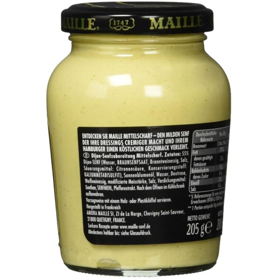 Maille Dijon Medium Spicy Mustard 200 ml