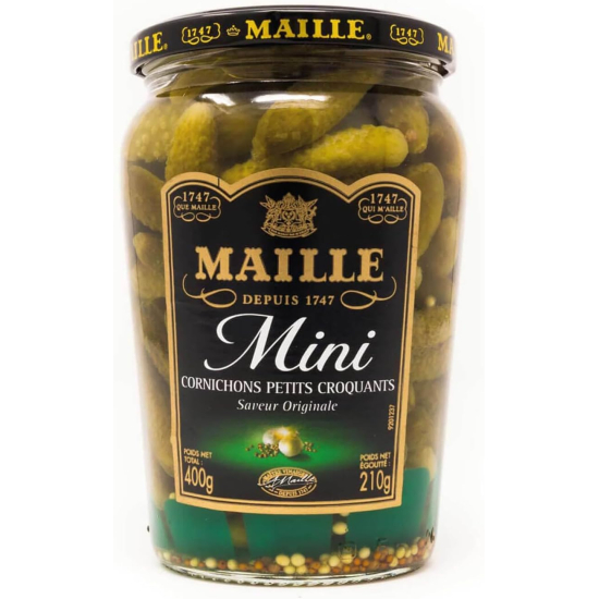 Maille Mini Crunchy Gherkins Pickles 210 ml