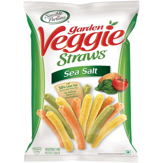 Sensible Portions Garden Veggie Straws Sea Salt 120g