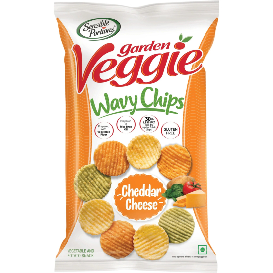 Sensible Portions Wavy Chips Cheddar Cheese 120g