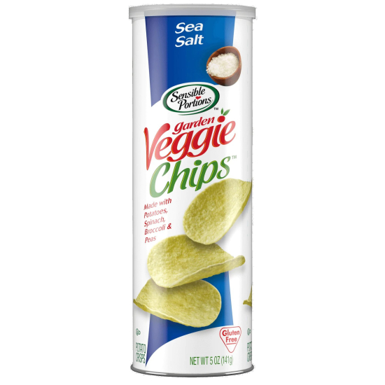 Sensible Portions Canister Chips Sea Salt 141g