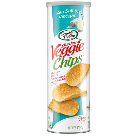 Sensible Portions Canister Chips Salt & Vinegar 141g