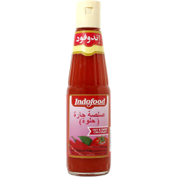 Indofood Hot & Sweet Chili Sauce 140 ml, Pack Of 12 Indofood Hot & Sweet Chili Sauce 140 ml, Pack Of 12