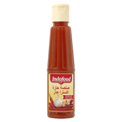 Indofood Extra Hot Chili Sauce 140 ml, Pack Of 12 Indofood Extra Hot Chili Sauce 140 ml, Pack Of 12