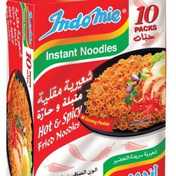 Indomie Instant Fried Noodles Hot & Spicy 80g (Pack of 10) Indomie Instant Fried Noodles Hot & Spicy 80g (Pack of 10)