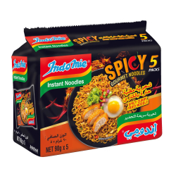 Indomie Instant Fried Noodles, Spicy Curry Flavour (Pack of 5 - 90 g Each) Indomie Instant Fried Noodles, Spicy Curry Flavour (Pack of 5 - 90 g Each)