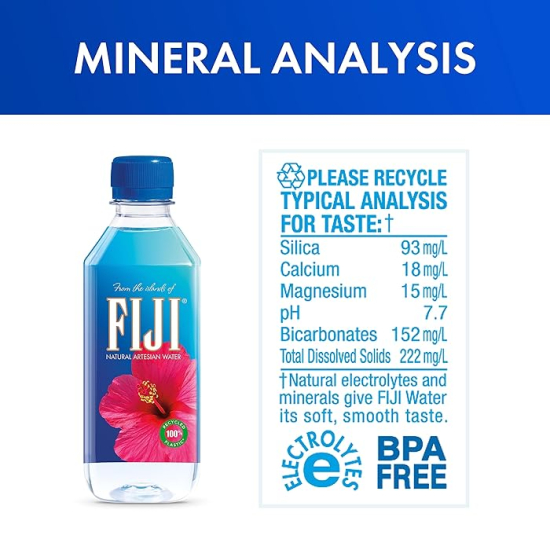 Fiji Water - 330 ml (Pack of 36 Bottles)