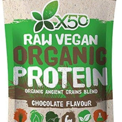 X50 Raw Vegan Organic Protein Powder Chocolate 1Kg X50 Raw Vegan Organic Protein Powder Chocolate 1Kg