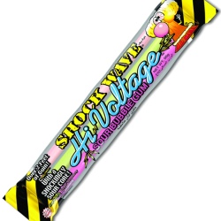 Shock Wave Hi-Voltage Sour Bubble Gum 90g, Pack Of 6
