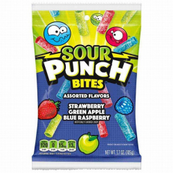 Sour Punch Bites Assorted Flavors 105g, Pack Of 6 Sour Punch Bites Assorted Flavors 105g, Pack Of 6