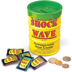 Shock Wave Coin Bank Assorted Sour Candy 84g, Pack Of 6 Shock Wave Coin Bank Assorted Sour Candy 84g, Pack Of 6