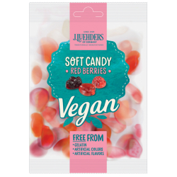 J.Luehders Vegan Soft Candy Red Berries 45g, Pack Of 6