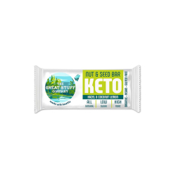 Keto Organic Nut & Seed Bar Hazel & Coconut Lemon 40g, Pack Of 6 Keto Organic Nut & Seed Bar Hazel & Coconut Lemon 40g, Pack Of 6