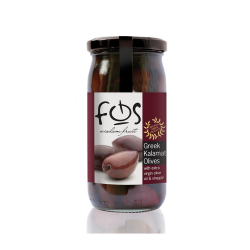 FOS Super Jumbo Kalamata Olives with Stone 360g, Pack Of 6 FOS Super Jumbo Kalamata Olives with Stone 360g, Pack Of 6