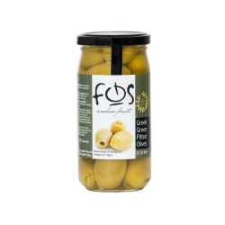FOS Super Jumbo Green Olives with Stone 360g, Pack Of 6 FOS Super Jumbo Green Olives with Stone 360g, Pack Of 6