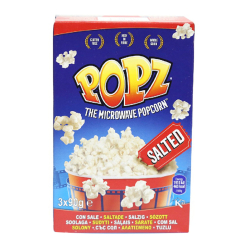 POPZ Microwave Popcorn Salted (90g x 3), Pack Of 6 POPZ Microwave Popcorn Salted (90g x 3), Pack Of 6