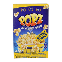 POPZ Microwave Popcorn Butter (90g x 3), Pack Of 6 POPZ Microwave Popcorn Butter (90g x 3), Pack Of 6