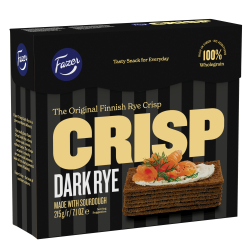 Fazer Crisp Dark Rye 215g, Pack Of  9 Fazer Crisp Dark Rye 215g, Pack Of  9