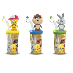 Looney Tunes Drink & Go with candies 10g, Pack Of 12 Looney Tunes Drink & Go with candies 10g, Pack Of 12