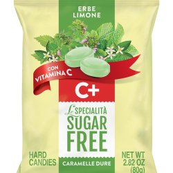 Serra Sugar Free Candies Lemon Herbs With Vitamin C 80g, Pack Of 6