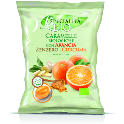 Le Specialita BIO Candies - Orange, Ginger & Turmeric 80g, Pack Of 6