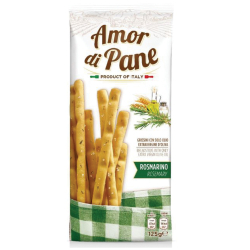 Amor Di pane Breadsticks Rosmarino 125g, Pack Of 18 Amor Di pane Breadsticks Rosmarino 125g, Pack Of 18