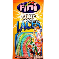 Fini Sour Laces Colour Shock 90g, Pack Of 6