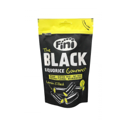 Fini Black Liquorice Gourmet Lemon Filled 180g, Pack Of 6 Fini Black Liquorice Gourmet Lemon Filled 180g, Pack Of 6