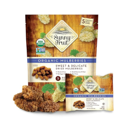 Sunny Fruit Organic Mulberries 150g (5 x30g) Pack Of 6 Sunny Fruit Organic Mulberries 150g (5 x30g) Pack Of 6