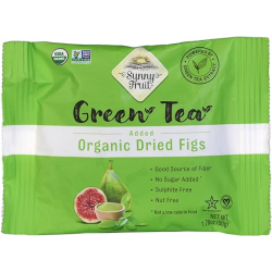 Sunny Fruit Organic Dried Figs (Green Tea Added)50g, Pack Of 6 Sunny Fruit Organic Dried Figs (Green Tea Added)50g, Pack Of 6