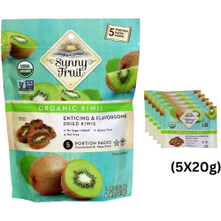 Sunny Fruit Organic Dried Kiwis 100g (5 x 20g) Pack Of 6 Sunny Fruit Organic Dried Kiwis 100g (5 x 20g) Pack Of 6