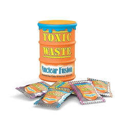 Toxic Waste Sour Candy Nuclear Fusion Drum 42g, Pack Of 12 Toxic Waste Sour Candy Nuclear Fusion Drum 42g, Pack Of 12