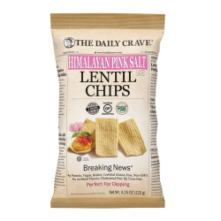 The Daily Crave Lentil Chips Himalayan Pink Salt 120g, Pack Of 6 The Daily Crave Lentil Chips Himalayan Pink Salt 120g, Pack Of 6
