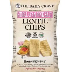 The Daily Crave Lentil Chips Himalayan Pink Salt 120g, Pack Of 6 The Daily Crave Lentil Chips Himalayan Pink Salt 120g, Pack Of 6