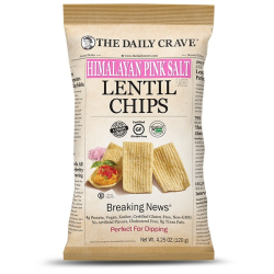 The Daily Crave Lentil Chips Himalayan Pink Salt 120g, Pack Of 8 The Daily Crave Lentil Chips Himalayan Pink Salt 120g, Pack Of 8