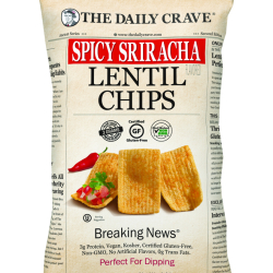 The Daily Crave Lentil Chips Spicy Sriracha 120g, Pack Of 6 The Daily Crave Lentil Chips Spicy Sriracha 120g, Pack Of 6