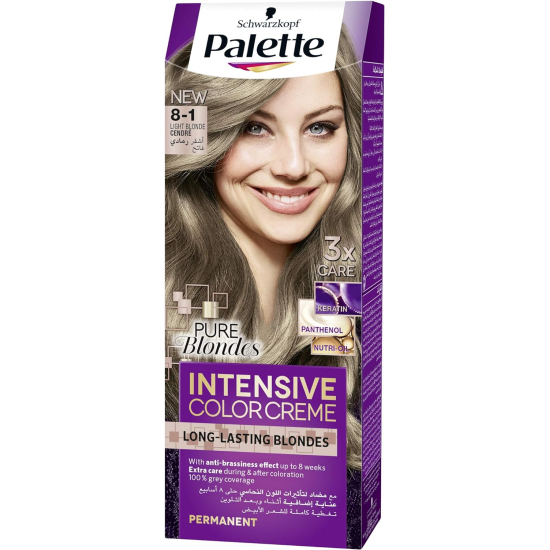 Palette Intensive Color Creme 8-1 Light Blonde Cendre