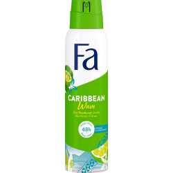 Fa Deodorant Spray Caribbean Lemon 150 ml, Pack Of 12 Fa Deodorant Spray Caribbean Lemon 150 ml, Pack Of 12