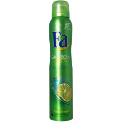 Fa Caribbean Lemon Fresh Deodorant Spray for Women 200 ml, Pack Of 12 Fa Caribbean Lemon Fresh Deodorant Spray for Women 200 ml, Pack Of 12