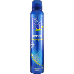 Fa Sport Energizing Fresh Deodorant Body Spray For Men 200 ml, Pack Of 12 Fa Sport Energizing Fresh Deodorant Body Spray For Men 200 ml, Pack Of 12