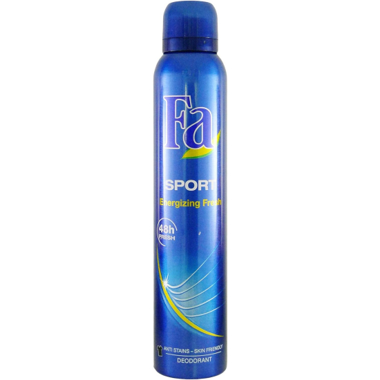 Fa Sport Energizing Fresh Deodorant Body Spray for Men, 200 ml